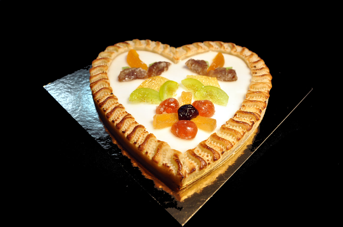 Königsberger Marzipantorte, Herz, Fondant