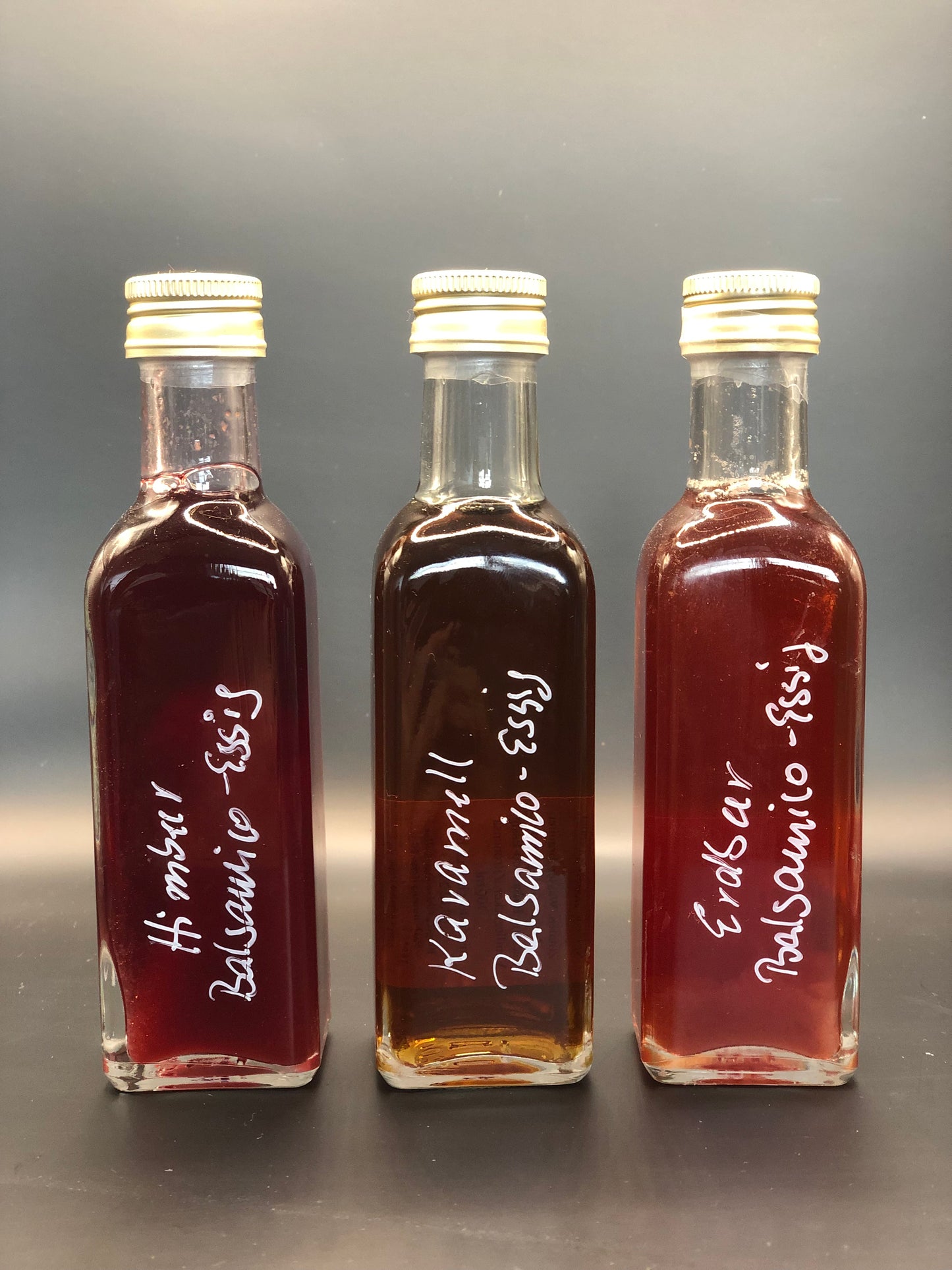 Dreierlei Balsamico aus Birgits Schlemmer-Keller