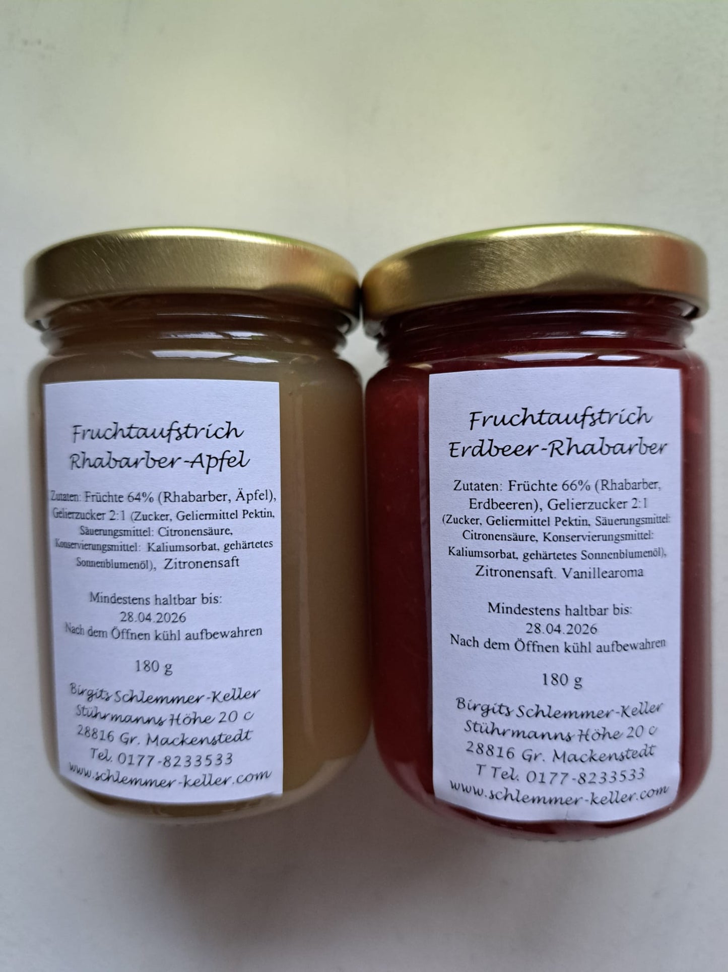 Fruchtaufstrich Erdbeer Rhabarber