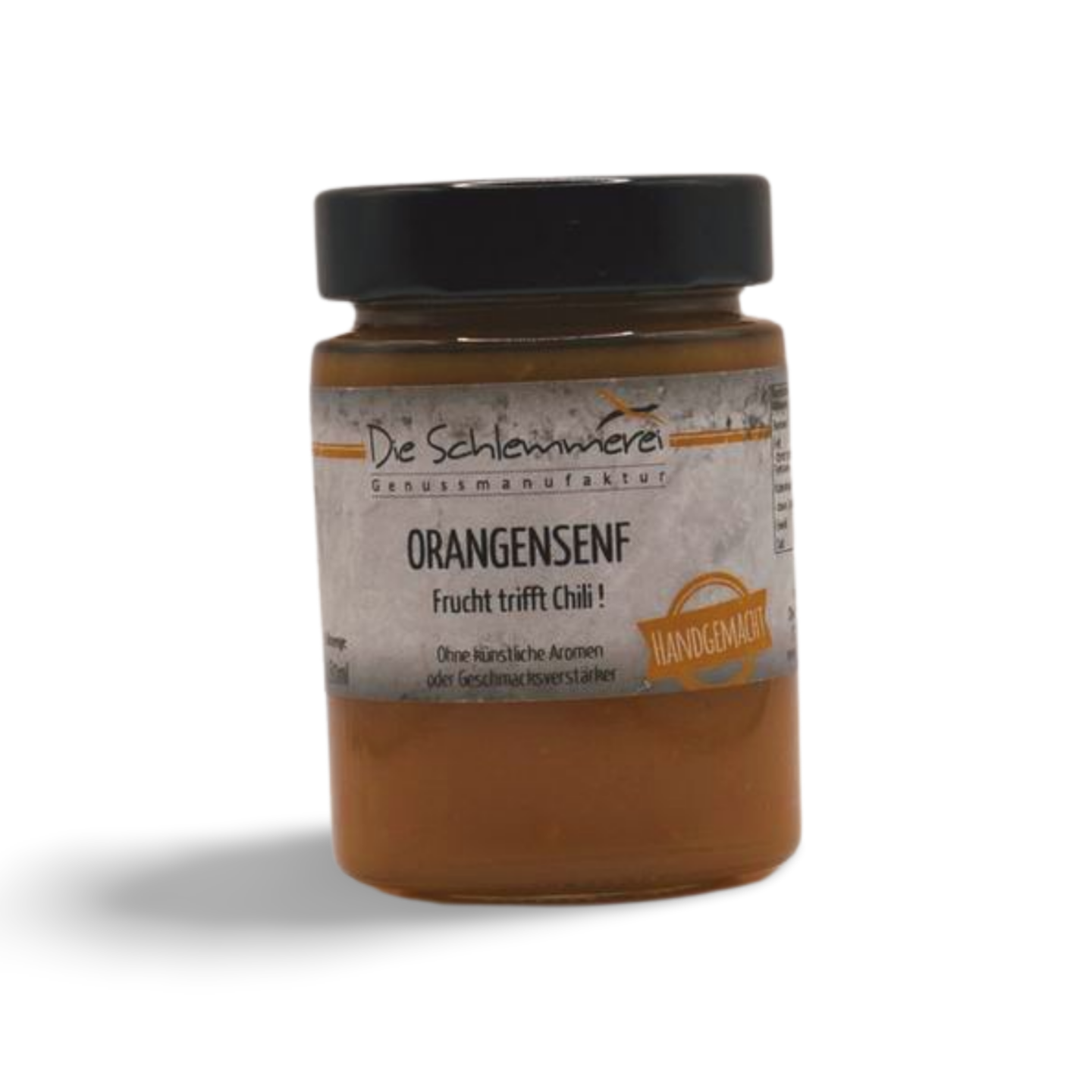 Orangensenf, fruchtig pikant mit Piri Piri Chili